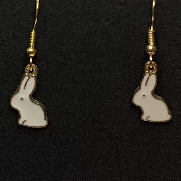 Bunny Earring, Bunny Rabbit Earring, Easter Earring, Easter Gift, Rabbit Earring - Picture 6 of 6